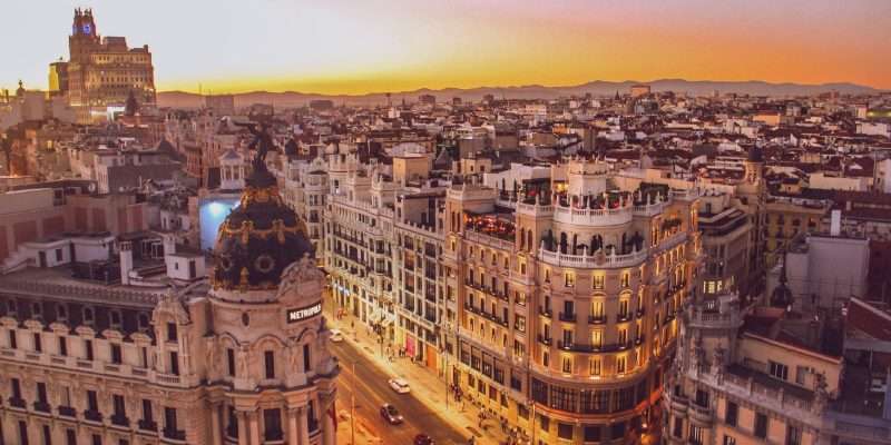 cosa fare e vedere a Madrid: panorama della Gran Via