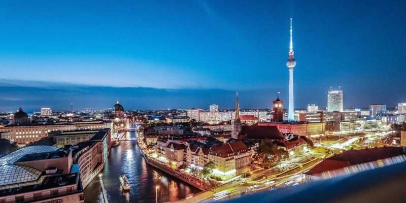 skyline di Berlino per illustrare cosa fare e vedere a Berlino