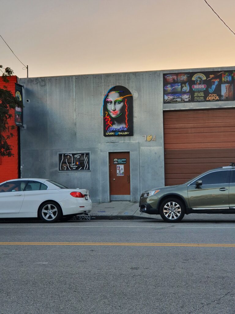 Arts District a Downtown Los Angleles: murale Gioconda